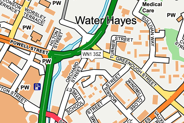 WN1 3SZ map - OS OpenMap – Local (Ordnance Survey) WN1 3SZ map - OS OpenMap – Local (Ordnance Survey)