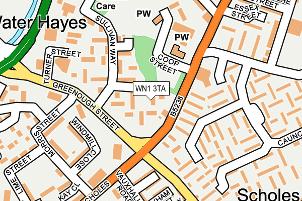 WN1 3TA map - OS OpenMap – Local (Ordnance Survey) WN1 3TA map - OS OpenMap – Local (Ordnance Survey)
