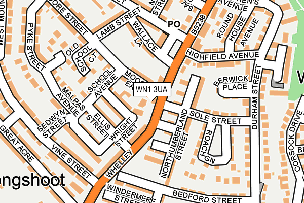 WN1 3UA map - OS OpenMap – Local (Ordnance Survey) WN1 3UA map - OS OpenMap – Local (Ordnance Survey)