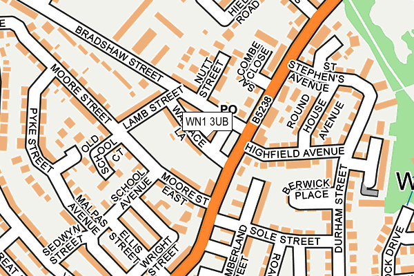 WN1 3UB map - OS OpenMap – Local (Ordnance Survey) WN1 3UB map - OS OpenMap – Local (Ordnance Survey)