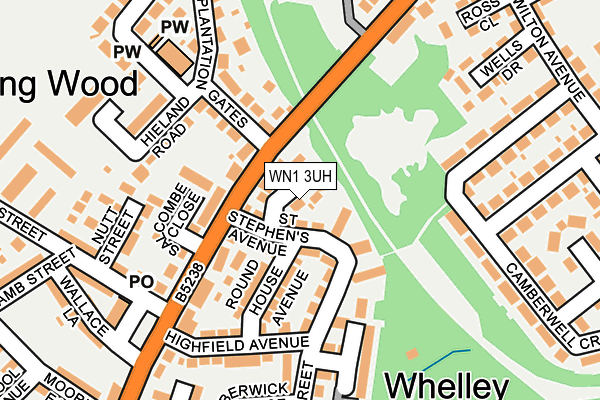 WN1 3UH map - OS OpenMap – Local (Ordnance Survey) WN1 3UH map - OS OpenMap – Local (Ordnance Survey)