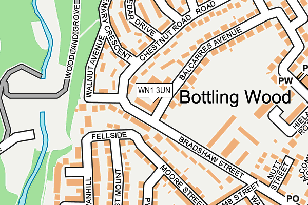 WN1 3UN map - OS OpenMap – Local (Ordnance Survey)
