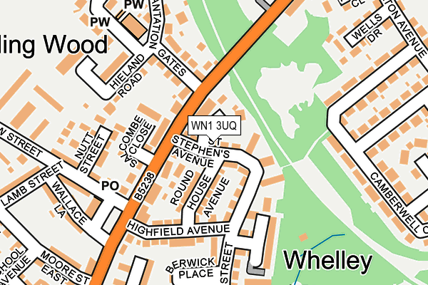 WN1 3UQ map - OS OpenMap – Local (Ordnance Survey) WN1 3UQ map - OS OpenMap – Local (Ordnance Survey)