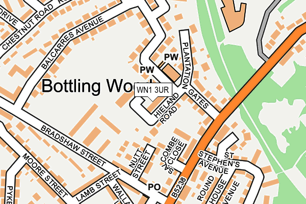 WN1 3UR map - OS OpenMap – Local (Ordnance Survey) WN1 3UR map - OS OpenMap – Local (Ordnance Survey)