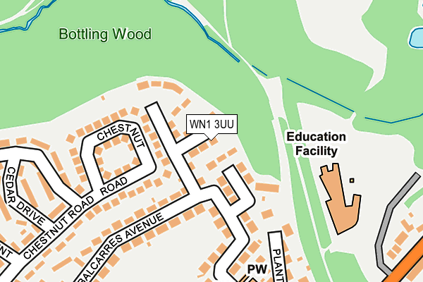 WN1 3UU map - OS OpenMap – Local (Ordnance Survey) WN1 3UU map - OS OpenMap – Local (Ordnance Survey)