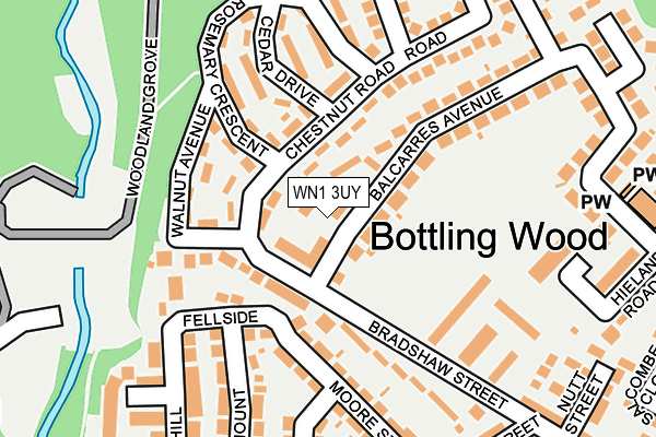 WN1 3UY map - OS OpenMap – Local (Ordnance Survey) WN1 3UY map - OS OpenMap – Local (Ordnance Survey)