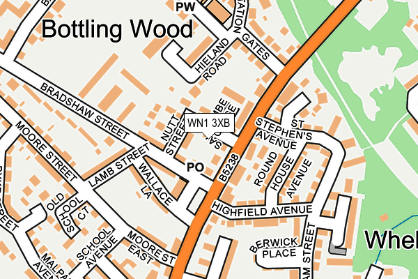 WN1 3XB map - OS OpenMap – Local (Ordnance Survey) WN1 3XB map - OS OpenMap – Local (Ordnance Survey)