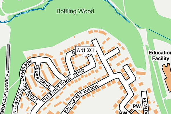 WN1 3XH map - OS OpenMap – Local (Ordnance Survey) WN1 3XH map - OS OpenMap – Local (Ordnance Survey)