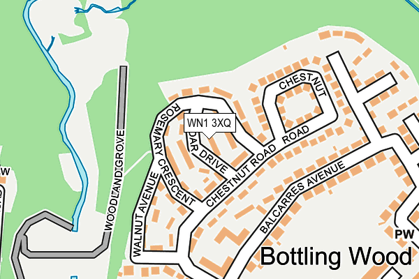 WN1 3XQ map - OS OpenMap – Local (Ordnance Survey) WN1 3XQ map - OS OpenMap – Local (Ordnance Survey)