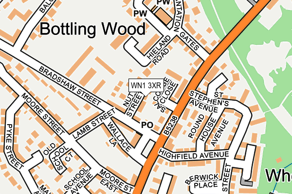 WN1 3XR map - OS OpenMap – Local (Ordnance Survey) WN1 3XR map - OS OpenMap – Local (Ordnance Survey)