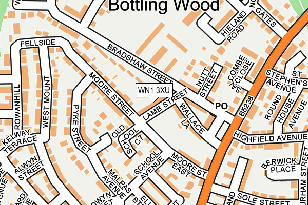 WN1 3XU map - OS OpenMap – Local (Ordnance Survey) WN1 3XU map - OS OpenMap – Local (Ordnance Survey)