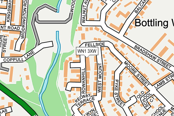 WN1 3XW map - OS OpenMap – Local (Ordnance Survey) WN1 3XW map - OS OpenMap – Local (Ordnance Survey)