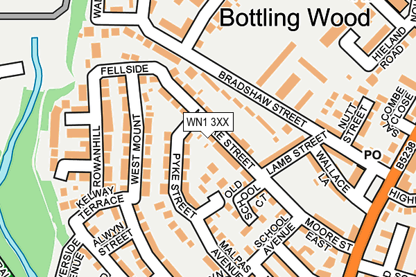 WN1 3XX map - OS OpenMap – Local (Ordnance Survey) WN1 3XX map - OS OpenMap – Local (Ordnance Survey)
