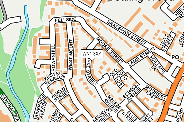 WN1 3XY map - OS OpenMap – Local (Ordnance Survey) WN1 3XY map - OS OpenMap – Local (Ordnance Survey)