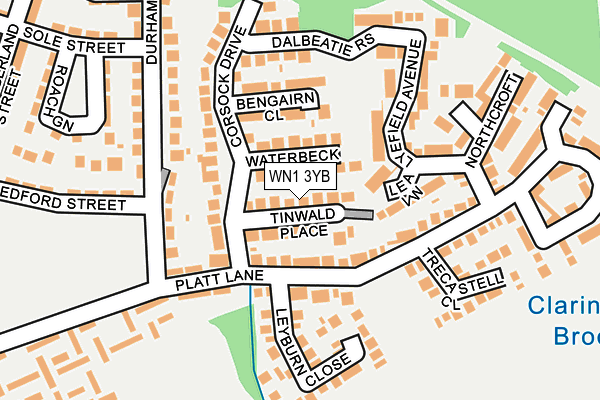 WN1 3YB map - OS OpenMap – Local (Ordnance Survey) WN1 3YB map - OS OpenMap – Local (Ordnance Survey)