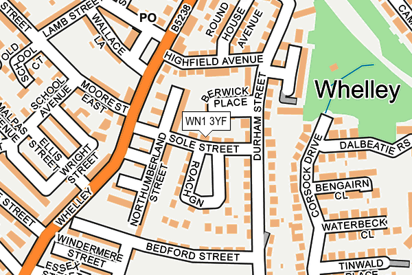 WN1 3YF map - OS OpenMap – Local (Ordnance Survey) WN1 3YF map - OS OpenMap – Local (Ordnance Survey)