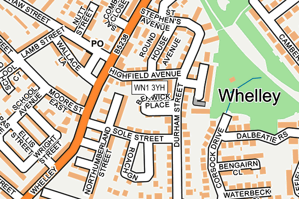 WN1 3YH map - OS OpenMap – Local (Ordnance Survey) WN1 3YH map - OS OpenMap – Local (Ordnance Survey)