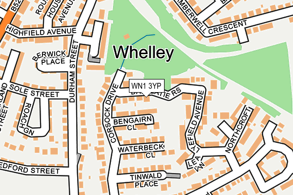 WN1 3YP map - OS OpenMap – Local (Ordnance Survey)