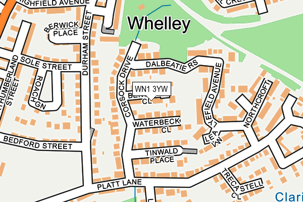 WN1 3YW map - OS OpenMap – Local (Ordnance Survey) WN1 3YW map - OS OpenMap – Local (Ordnance Survey)