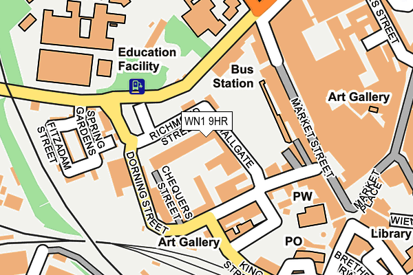 WN1 9HR map - OS OpenMap – Local (Ordnance Survey) WN1 9HR map - OS OpenMap – Local (Ordnance Survey)