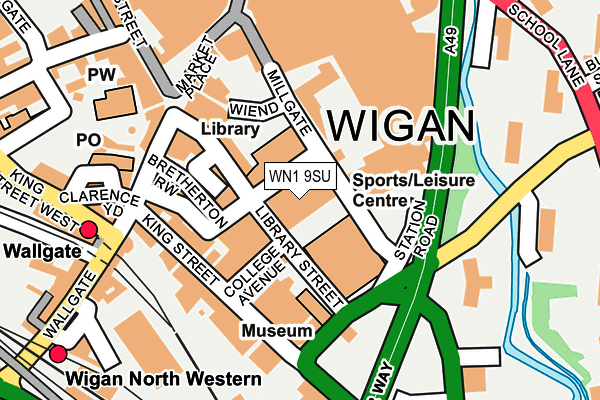 WN1 9SU map - OS OpenMap – Local (Ordnance Survey) WN1 9SU map - OS OpenMap – Local (Ordnance Survey)