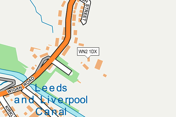 WN2 1DX map - OS OpenMap – Local (Ordnance Survey) WN2 1DX map - OS OpenMap – Local (Ordnance Survey)