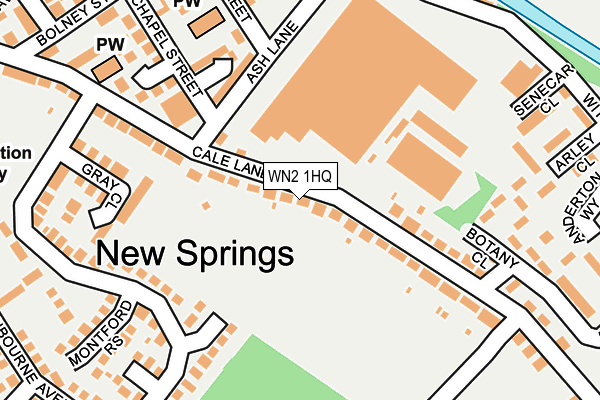 WN2 1HQ map - OS OpenMap – Local (Ordnance Survey) WN2 1HQ map - OS OpenMap – Local (Ordnance Survey)