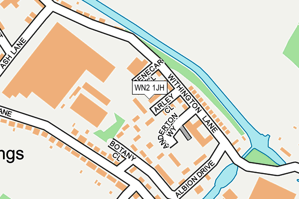 WN2 1JH map - OS OpenMap – Local (Ordnance Survey) WN2 1JH map - OS OpenMap – Local (Ordnance Survey)