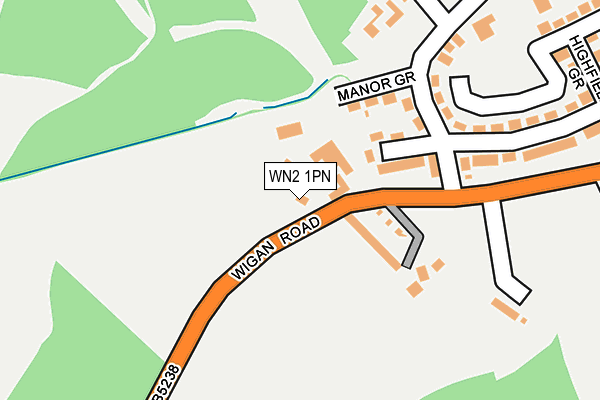 WN2 1PN map - OS OpenMap – Local (Ordnance Survey) WN2 1PN map - OS OpenMap – Local (Ordnance Survey)