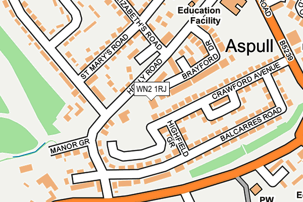 WN2 1RJ map - OS OpenMap – Local (Ordnance Survey) WN2 1RJ map - OS OpenMap – Local (Ordnance Survey)