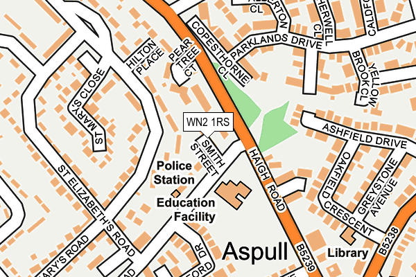 WN2 1RS map - OS OpenMap – Local (Ordnance Survey) WN2 1RS map - OS OpenMap – Local (Ordnance Survey)