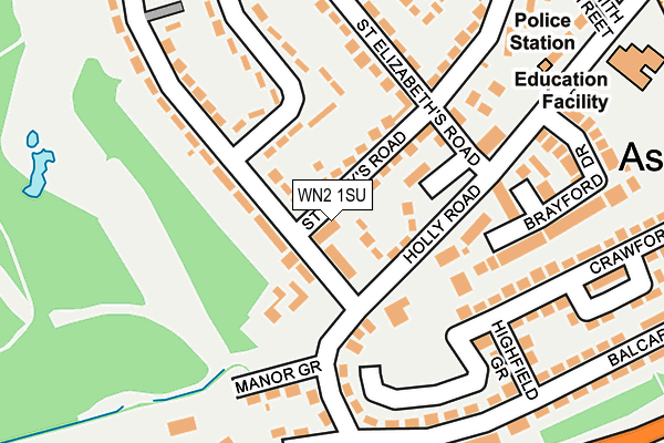 WN2 1SU map - OS OpenMap – Local (Ordnance Survey) WN2 1SU map - OS OpenMap – Local (Ordnance Survey)
