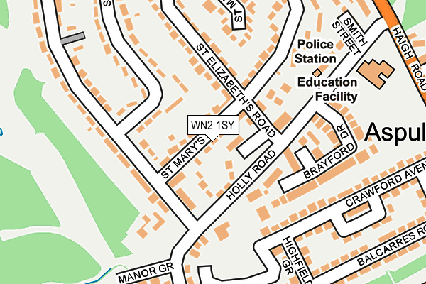 WN2 1SY map - OS OpenMap – Local (Ordnance Survey) WN2 1SY map - OS OpenMap – Local (Ordnance Survey)