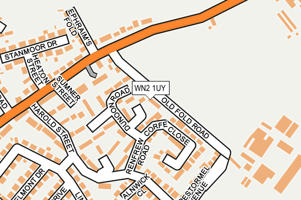 WN2 1UY map - OS OpenMap – Local (Ordnance Survey) WN2 1UY map - OS OpenMap – Local (Ordnance Survey)
