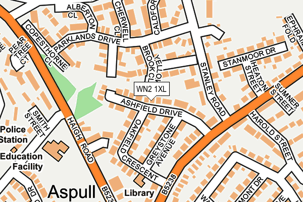 WN2 1XL map - OS OpenMap – Local (Ordnance Survey) WN2 1XL map - OS OpenMap – Local (Ordnance Survey)