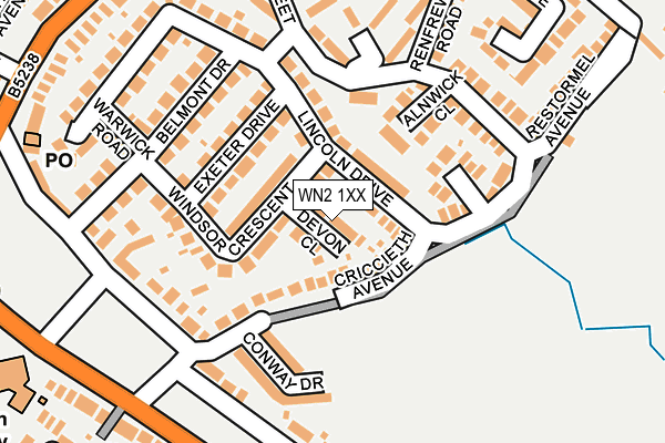 WN2 1XX map - OS OpenMap – Local (Ordnance Survey) WN2 1XX map - OS OpenMap – Local (Ordnance Survey)
