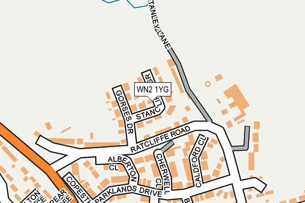 WN2 1YG map - OS OpenMap – Local (Ordnance Survey) WN2 1YG map - OS OpenMap – Local (Ordnance Survey)