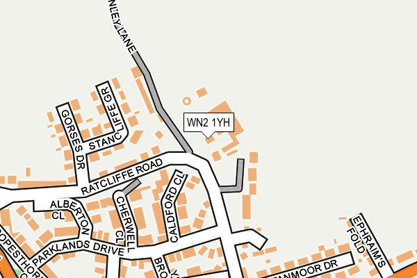 WN2 1YH map - OS OpenMap – Local (Ordnance Survey) WN2 1YH map - OS OpenMap – Local (Ordnance Survey)