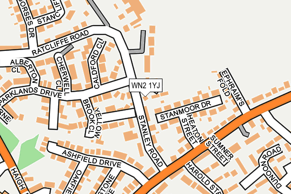 WN2 1YJ map - OS OpenMap – Local (Ordnance Survey) WN2 1YJ map - OS OpenMap – Local (Ordnance Survey)