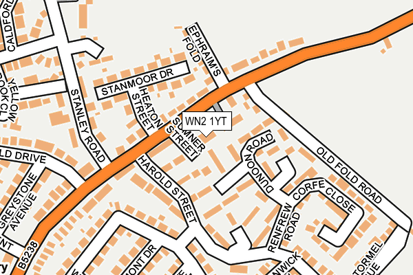 WN2 1YT map - OS OpenMap – Local (Ordnance Survey) WN2 1YT map - OS OpenMap – Local (Ordnance Survey)