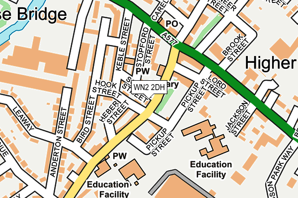 WN2 2DH map - OS OpenMap – Local (Ordnance Survey) WN2 2DH map - OS OpenMap – Local (Ordnance Survey)
