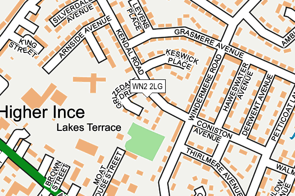 WN2 2LG map - OS OpenMap – Local (Ordnance Survey) WN2 2LG map - OS OpenMap – Local (Ordnance Survey)