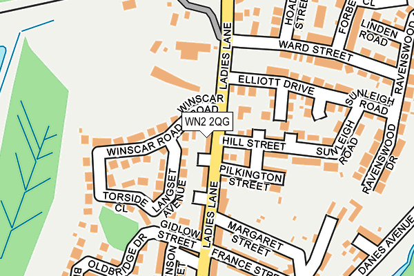WN2 2QG map - OS OpenMap – Local (Ordnance Survey) WN2 2QG map - OS OpenMap – Local (Ordnance Survey)