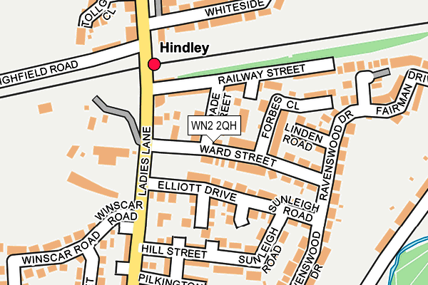 WN2 2QH map - OS OpenMap – Local (Ordnance Survey) WN2 2QH map - OS OpenMap – Local (Ordnance Survey)