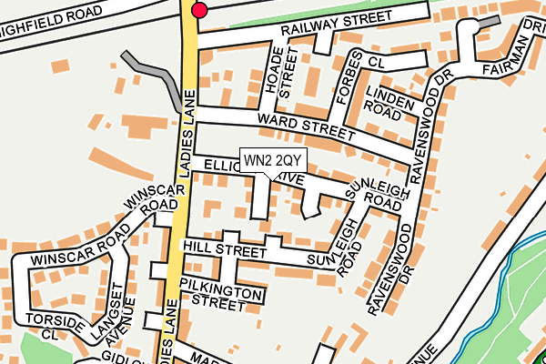 WN2 2QY map - OS OpenMap – Local (Ordnance Survey) WN2 2QY map - OS OpenMap – Local (Ordnance Survey)