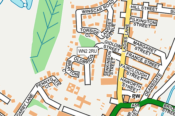 WN2 2RU map - OS OpenMap – Local (Ordnance Survey) WN2 2RU map - OS OpenMap – Local (Ordnance Survey)