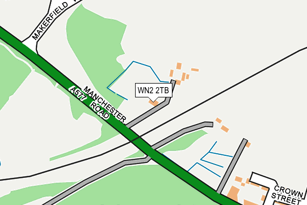 WN2 2TB map - OS OpenMap – Local (Ordnance Survey) WN2 2TB map - OS OpenMap – Local (Ordnance Survey)