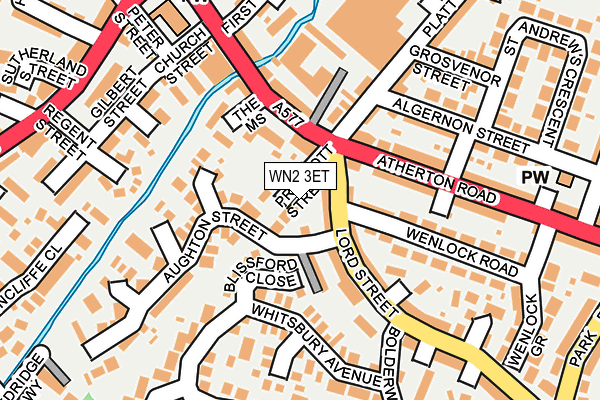 WN2 3ET map - OS OpenMap – Local (Ordnance Survey) WN2 3ET map - OS OpenMap – Local (Ordnance Survey)