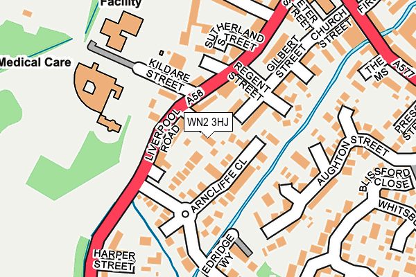 WN2 3HJ map - OS OpenMap – Local (Ordnance Survey) WN2 3HJ map - OS OpenMap – Local (Ordnance Survey)