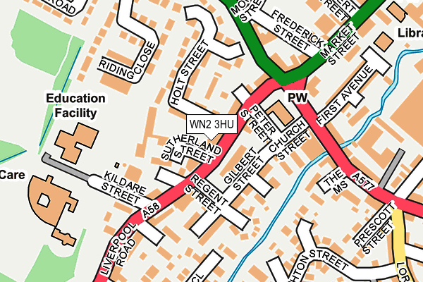 WN2 3HU map - OS OpenMap – Local (Ordnance Survey) WN2 3HU map - OS OpenMap – Local (Ordnance Survey)